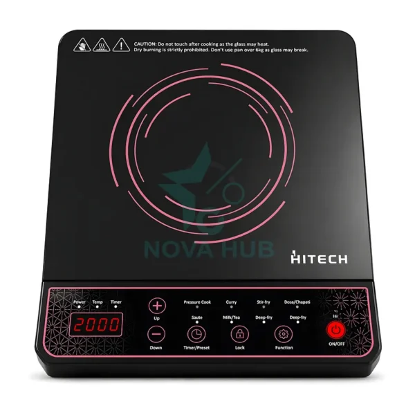 Hitech HK04IND-1 2000 W Smart Induction Stove Cooktop is the best induction cooktop in Nepal. Shop genuine products at Nova Hub.