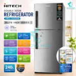 Hitech Malaysia HRD-240SHM 240 L Double Door Refrigerator is the best refrigerator in Nepal. Shop genuine products at Nova Hub.