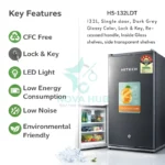 Hitech Malaysia HS-132LDT 132 L Premium Compact Single Door Refrigerator - Hitech Malaysia HS-132LDT 132L gross Compact Single Door Refrigerator - Image 6