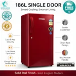 Hitech Malaysia HS-186RDS 186 L Gross Single Door Refrigerator - Hitech Malaysia HS-186RDS 186L Gross Single Door Refrigerator
