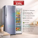Hitech Malaysia 225 L HS-225BSH Gross Single Door Refrigerator - Hitech Malaysia 225L Gross Single Door Refrigerator HS-225BSH - Nova Hub (4)