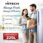 Hitech Malaysia 225 L HS-225BSH Gross Single Door Refrigerator - Hitech Malaysia 225L Gross Single Door Refrigerator HS-225BSH - Nova Hub (3)