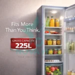 Hitech Malaysia 225 L HS-225BSH Gross Single Door Refrigerator - Hitech Malaysia 225L Gross Single Door Refrigerator HS-225BSH - Nova Hub (6)