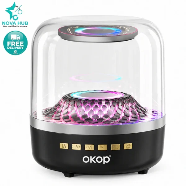 OKOP KP-823 Subwoofer Portable Bluetooth Speaker with RGB led Light