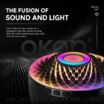 OKOP KP-823 Subwoofer Portable Bluetooth Speaker with RGB led Light - Image 4