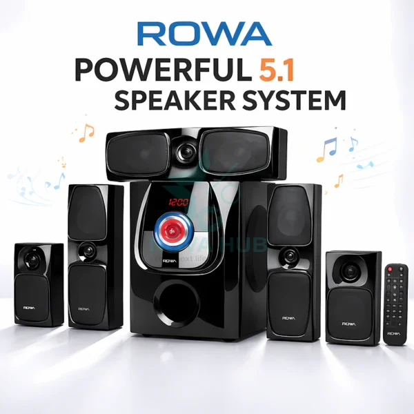 Rowa Singapore RH-7923-5.1 CH Home Theater System is the best home theater in Nepal. Shop genuine products at Nova Hub.