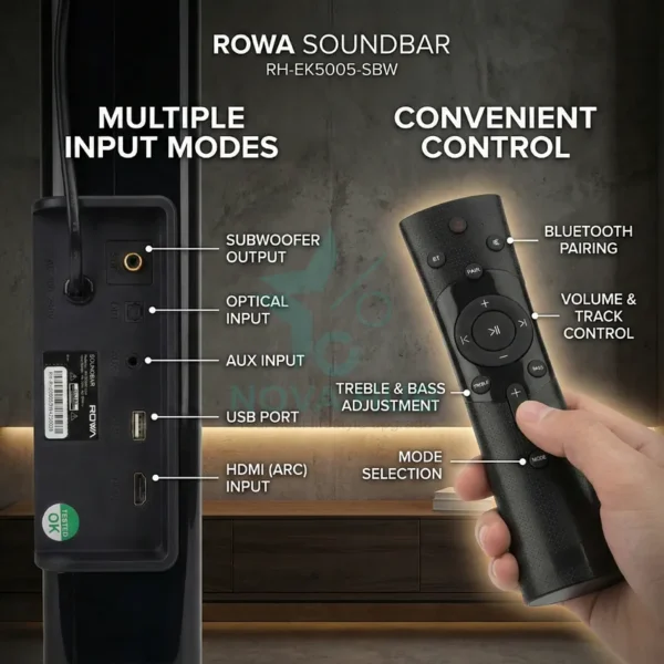 Rowa Singapore RH-EK5005-SBW Soundbar with Woofer - Nova Hub (2)