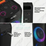 Rowa Singapore RH-EK802PS Dual 8" Portable Party Speaker - Image 5