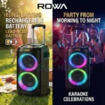 Rowa Singapore RH-EK802PS Dual 8" Portable Party Speaker - Image 8