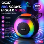 OKOP KP-586 Portable TWS Bluetooth Speaker Loud Speaker - best bluetooth speaker in Nepal. Shop at Nova Hub.