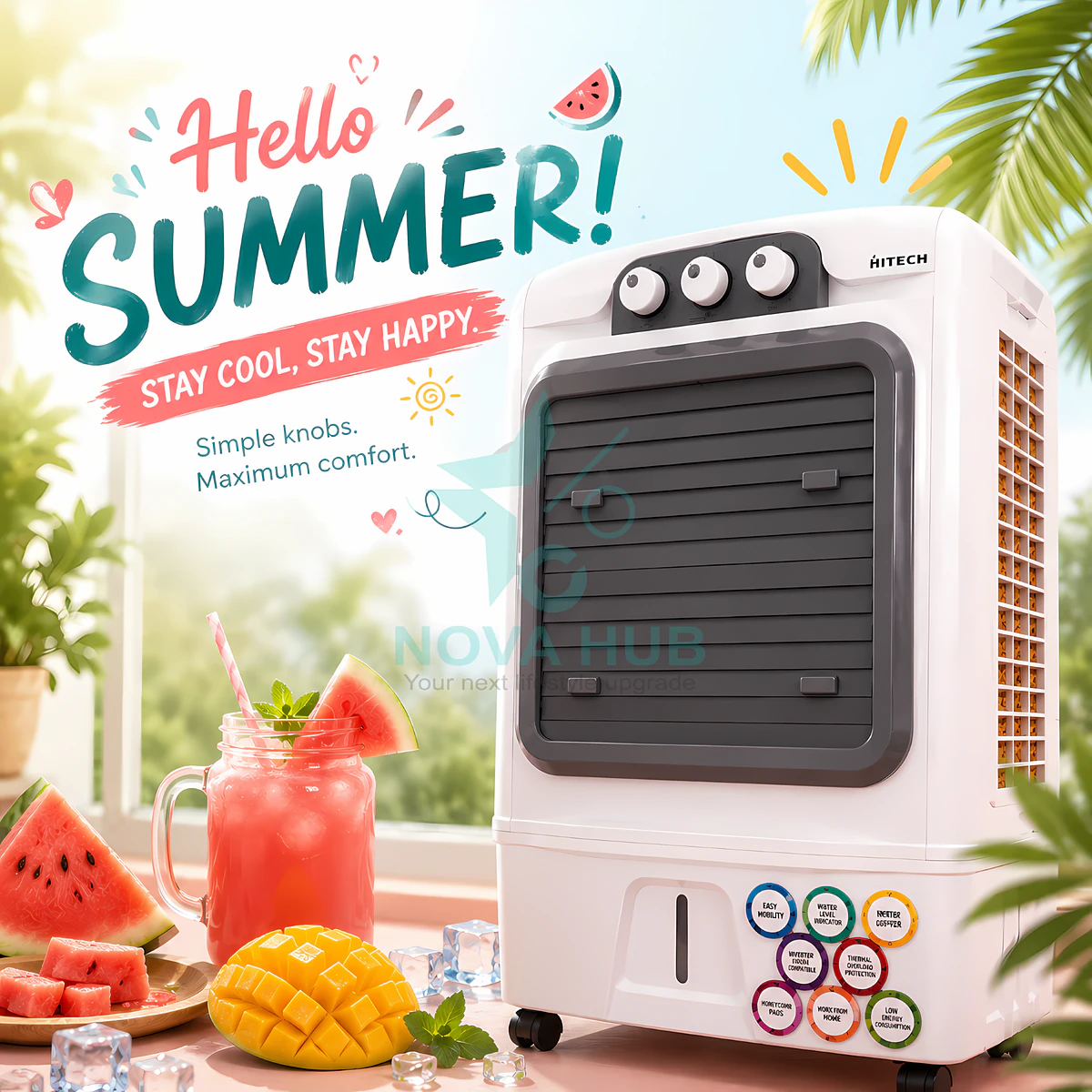 Hitech Malaysia Cool 55 55 L Desert Air Cooler - Everest Cool 55