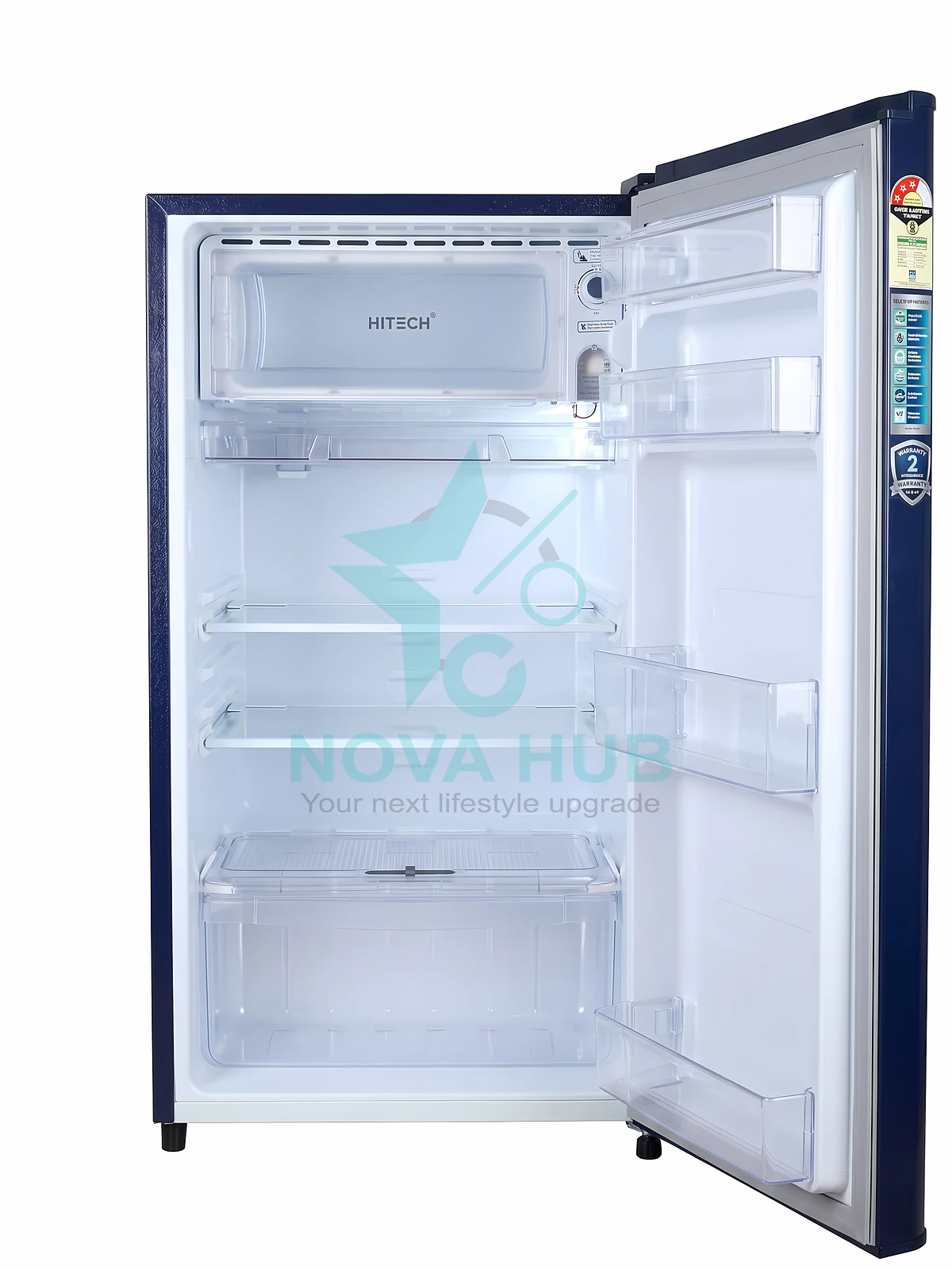 Hitech Malaysia 170 L Single Door Refrigerator HS1810GCB HS1810GCR / Premium Glossy Floral - HS1810GCB / HS1810GCR