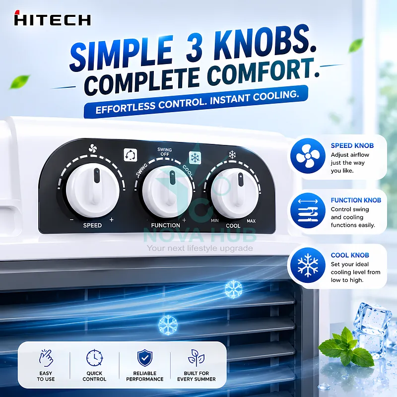 Hitech Malaysia Cool 55 55 L Desert Air Cooler - Everest Cool 55 - Nova Hub (2)