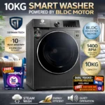 German Tech 10 KG Washing Machine BLDC Inverter Fully Automatic - GT-10KGBLDC is the best washing machine in Nepal. Shop genuine products at Nova Hub.