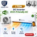 German Tech 1 Ton Smart Inverter AC GT - GT-1TON-AC is the best ac in Nepal. Shop genuine products at Nova Hub.