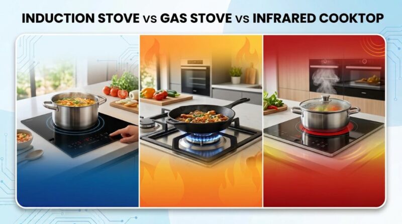 Induction and infrared cooktops comparison