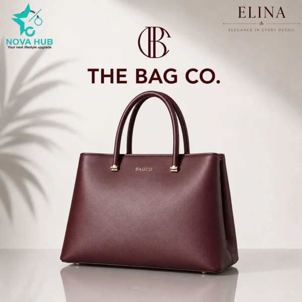The Bag Co. Elina Leather Tote Bag - best product in Nepal. Shop at Nova Hub.