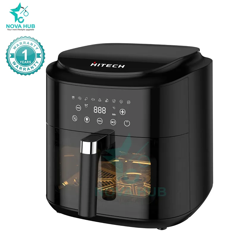 Hitech Premium 8.2 L Transparent Glass Window Air Fryer - HAF-82T06W - Nova Hub (2)