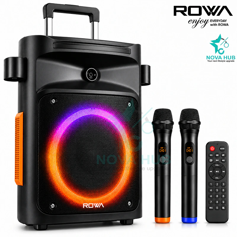 Rowa Singapore RH-EK1203TL Portable Trolley Party Speaker - best trolley speaker in Nepal. Shop at Nova Hub.
