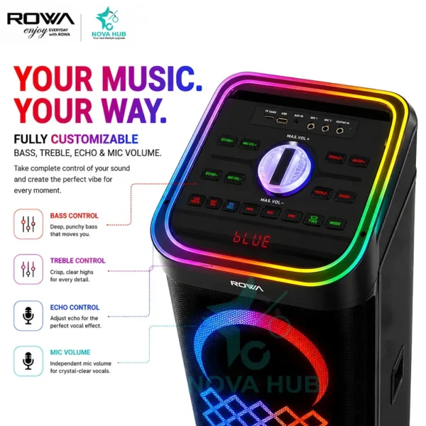 ROWA RS-1029PS Premium 125 W RMS Party Trolley Speaker System - Nova Hub (2)