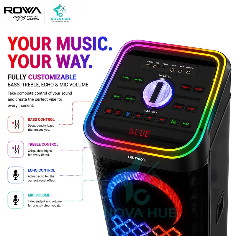 ROWA RS-1029PS Premium 125 W RMS Party Trolley Speaker System - Nova Hub (2)