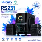 ROWA RS231 Premium 2.1 Multimedia Speaker System - Heavy Bass & loud Gaming - best bluetooth speaker in Nepal. Shop at Nova Hub.