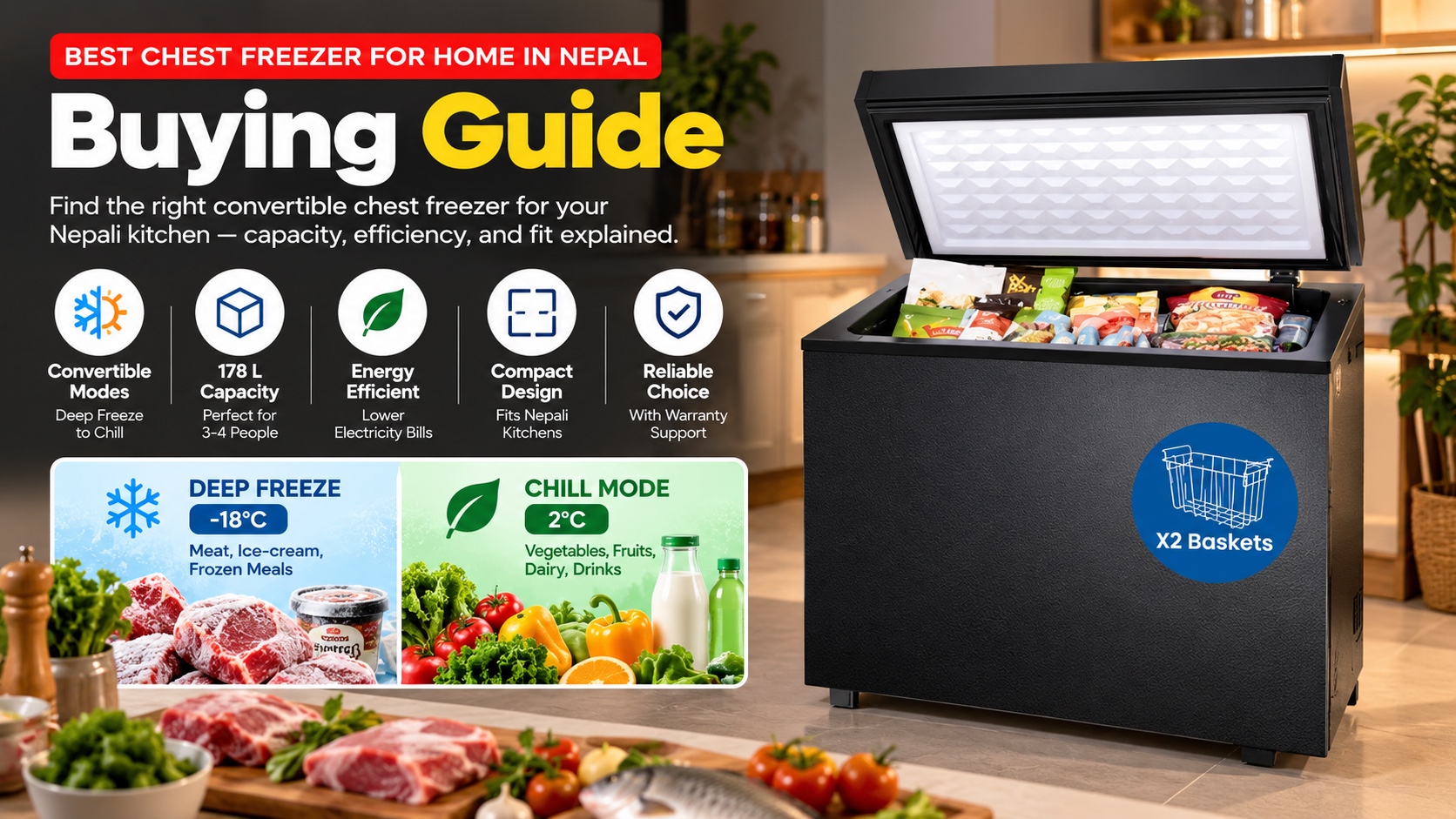 Best Chest Freezer for Home in Nepal: Buying Guide 🚀