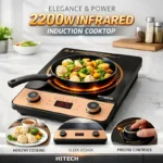 HITECH Induction / Infrared Cooktop + TIFFANY 2.0 L Electric Kettle Combo - hk04inf-3 + tf6613 - Nova Hub (7)