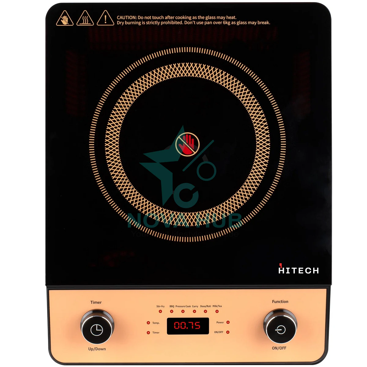 HITECH Induction / Infrared Cooktop + TIFFANY 2.0 L Electric Kettle Combo - hk04inf-3 + tf6613
