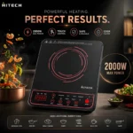 Hitech HK04IND-1 2000 W Smart Induction Stove Cooktop - best induction cooktop in Nepal. Shop at Nova Hub.