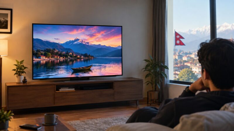 QLED vs OLED vs LED TV comparison in a modern living room