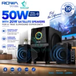 ROWA RS231 Premium 2.1 Multimedia Speaker System - Heavy Bass & loud Gaming - Nova Hub (3)