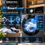 German Tech 10.5 KG Heavy Duty tempered glass Front Loading Washing Machine - GTWM1005W109BLC - Nova Hub (2)